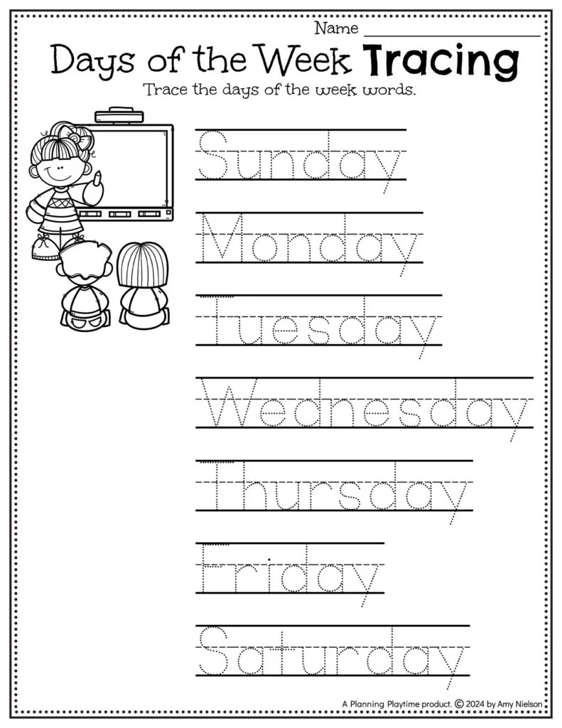 Preschool Tracing Workbook