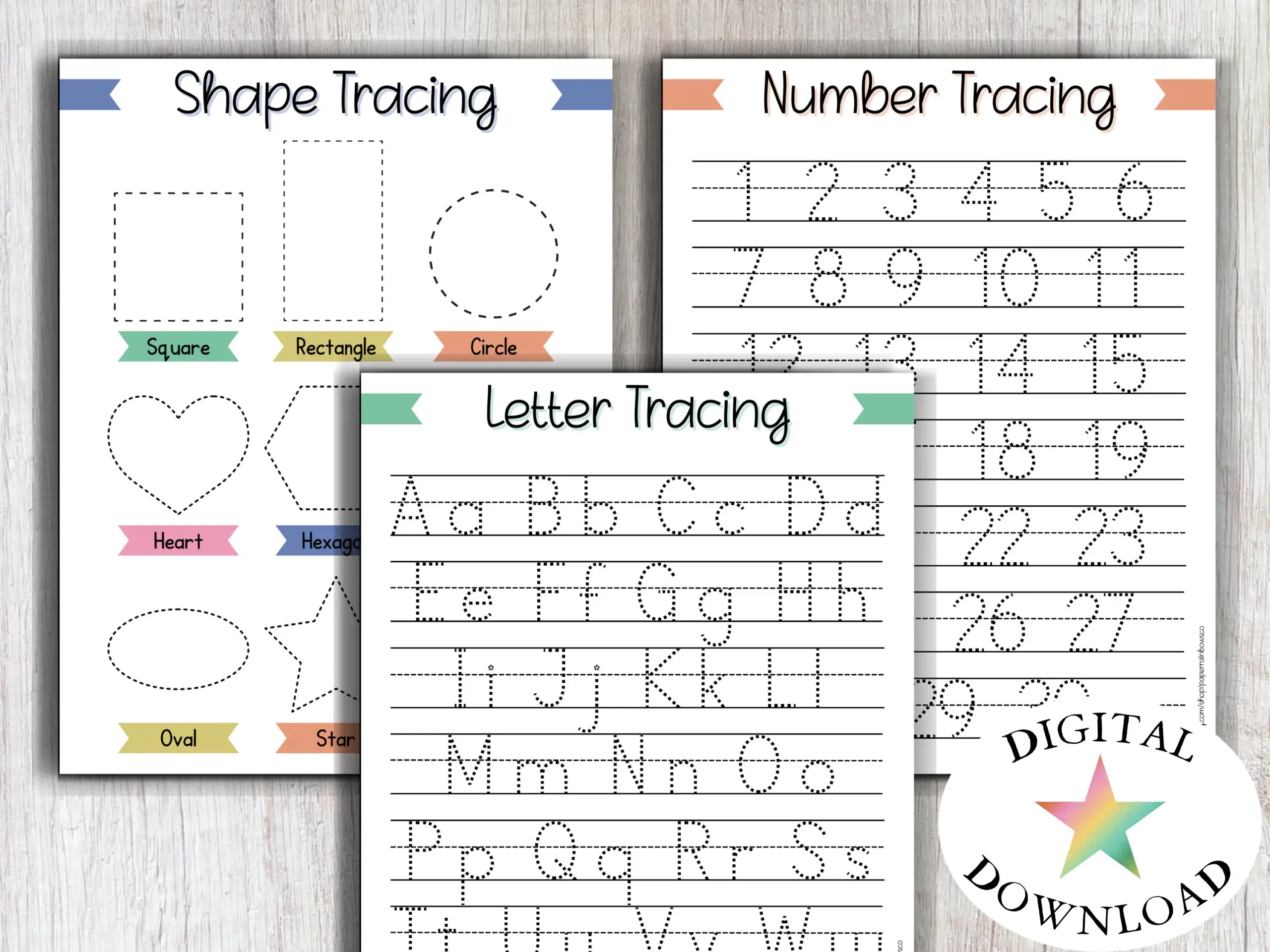 Number And Letter Tracing Printables