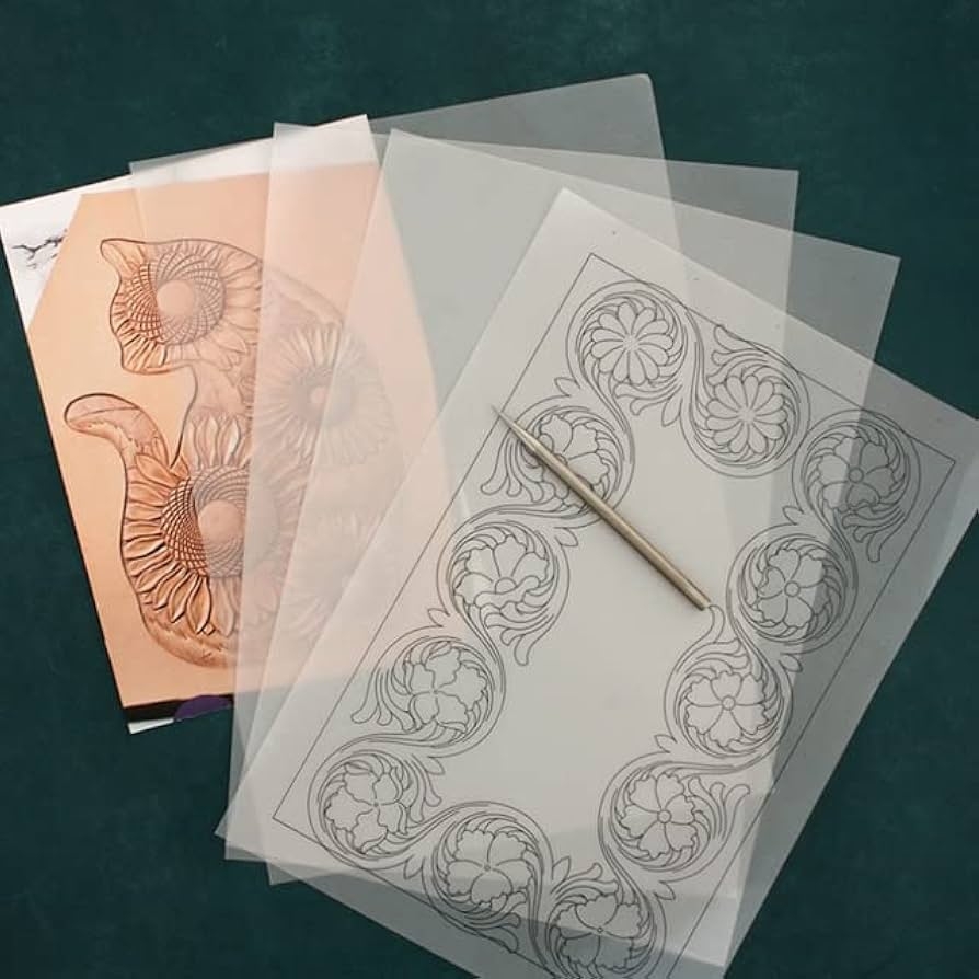 Transparent Leather Carving Tracing Paper DIY High Temperature 