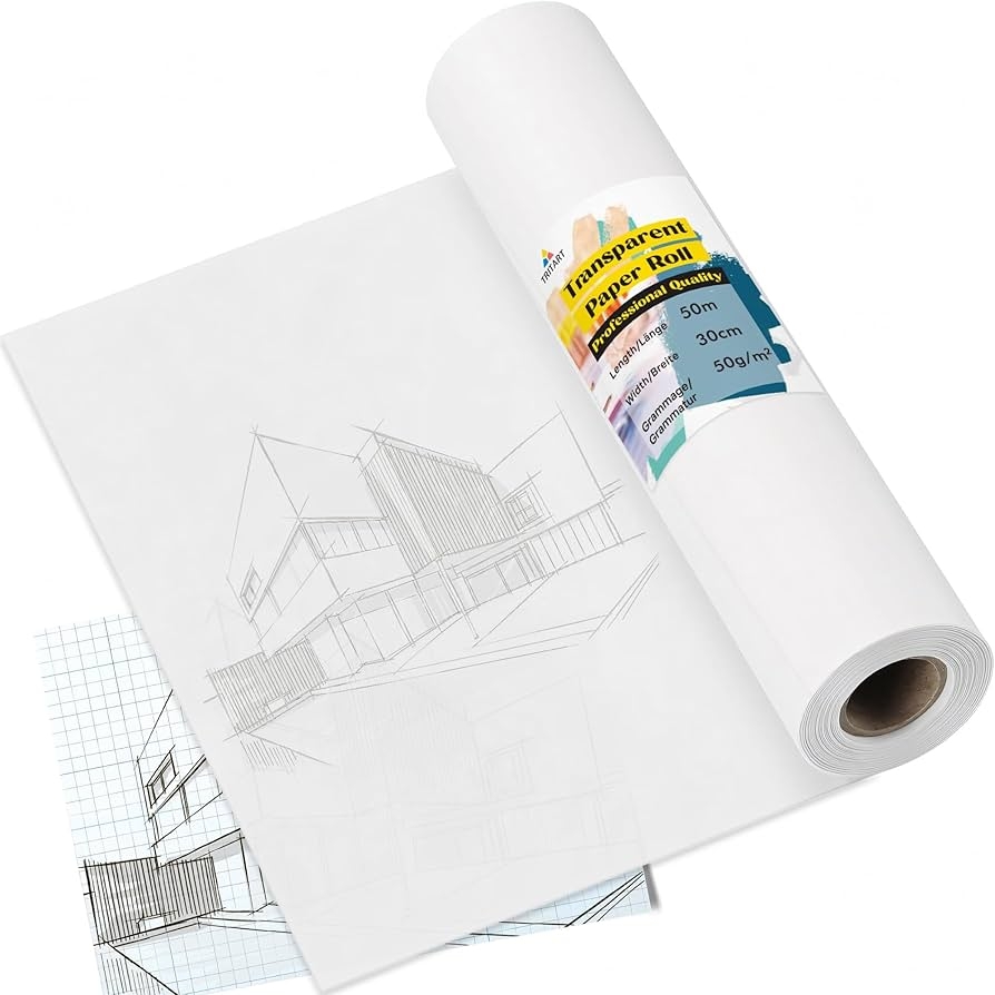 Tritart Translucent Tracing Paper Roll 50m X 30cm 164 Ft X 11 8 Tritart Translucent Tracing Paper Roll 50m X 30cm 164 Ft X 11 8
