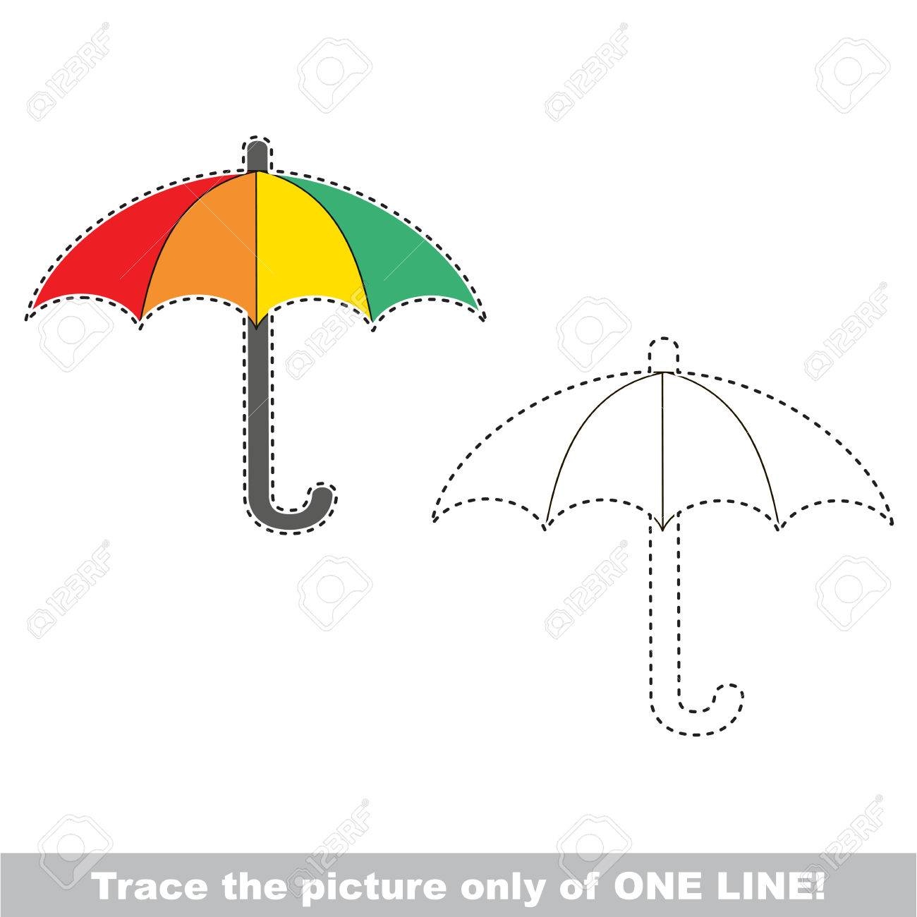 Umbrella Tracing Worksheet Umbrella Tracing Worksheet