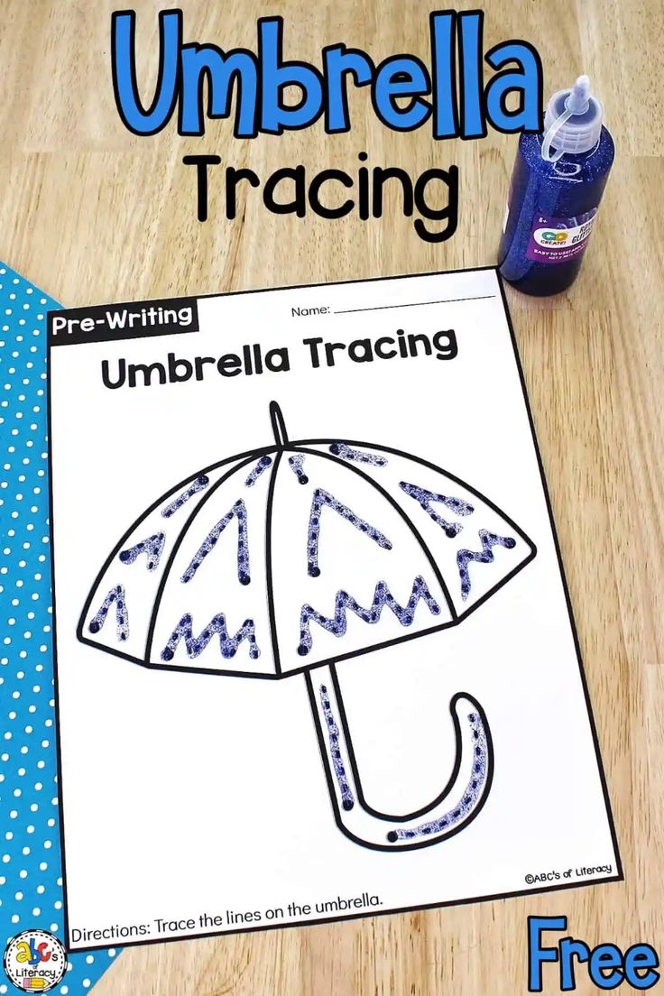Umbrella Tracing Worksheets Umbrella Tracing Worksheets