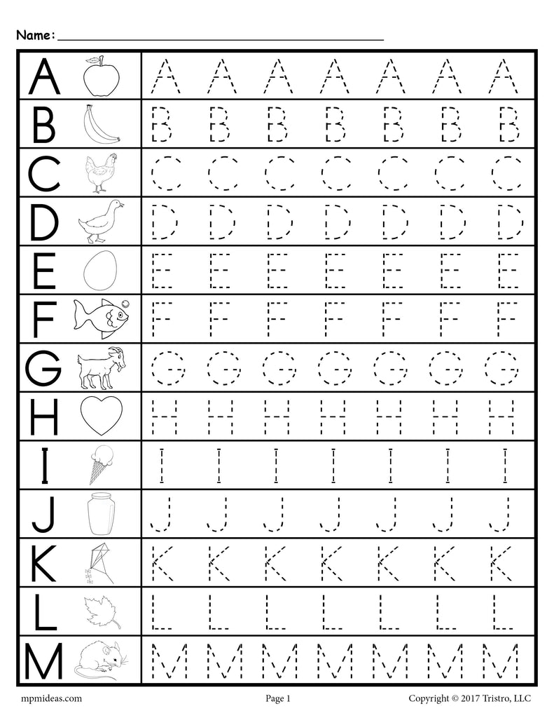 Uppercase Alphabet Letter Tracing Worksheets Worksheets Library