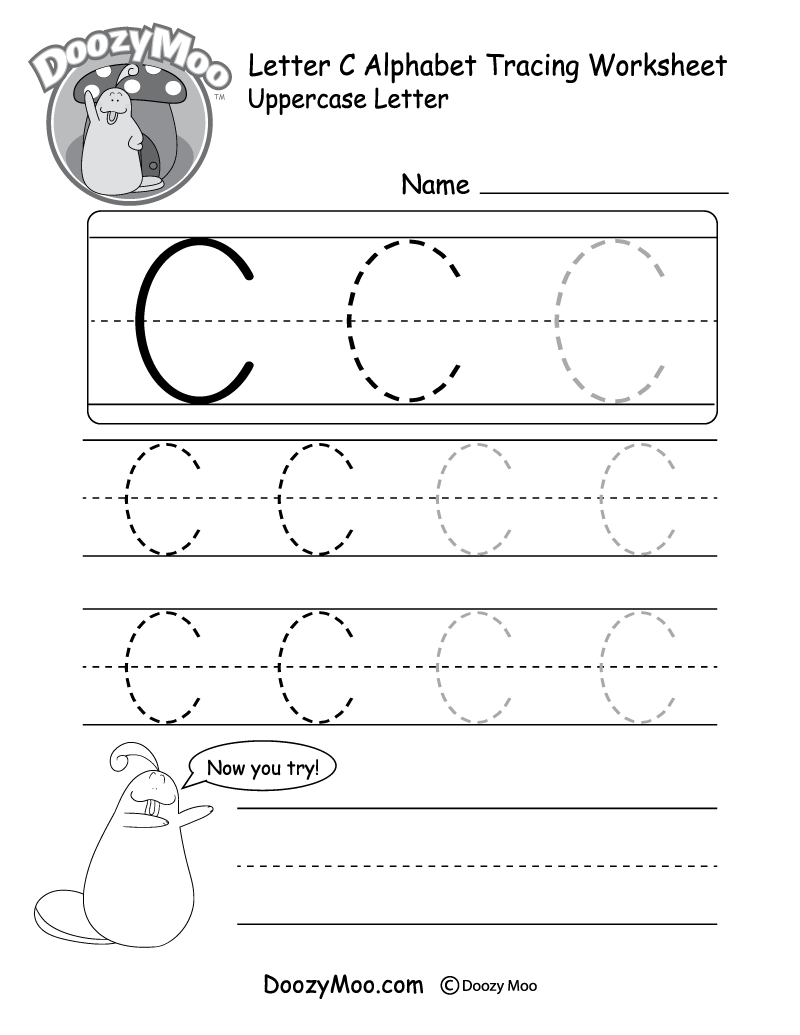 Tracing Letter C Preschool