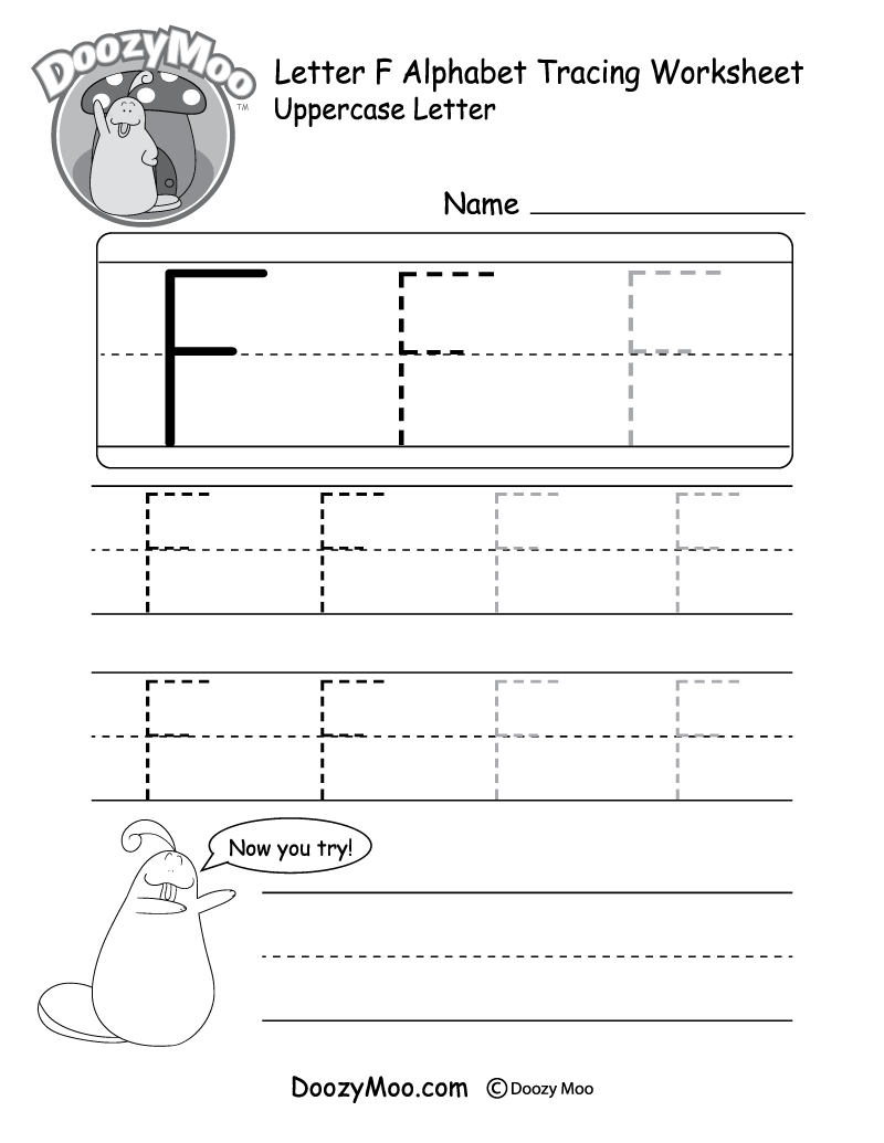 Tracing Capital Letters Worksheet