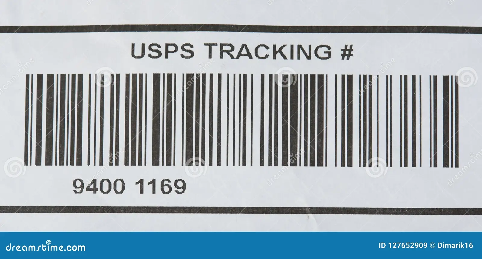 USPS Tracking Number And Bar Code Editorial Stock Image Image Of 