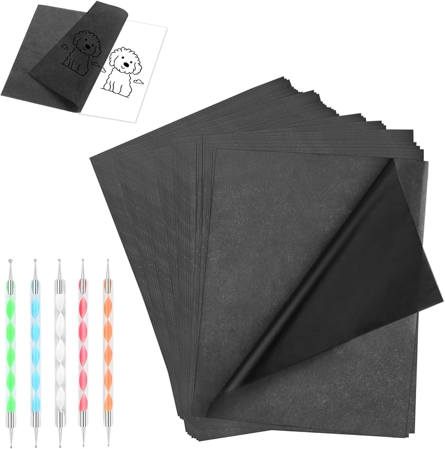 VFANDV 150pcs Sheets Of Tracing Paper A4 Carbon Paper Black Copy 