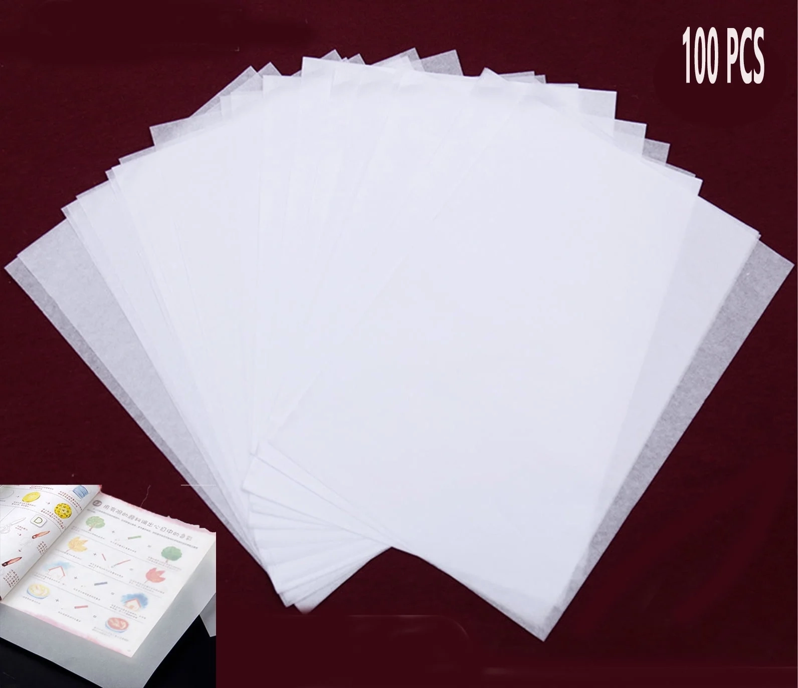 Walmart 100 Sheets 8 5x11in White Tracing Paper For Sketching 