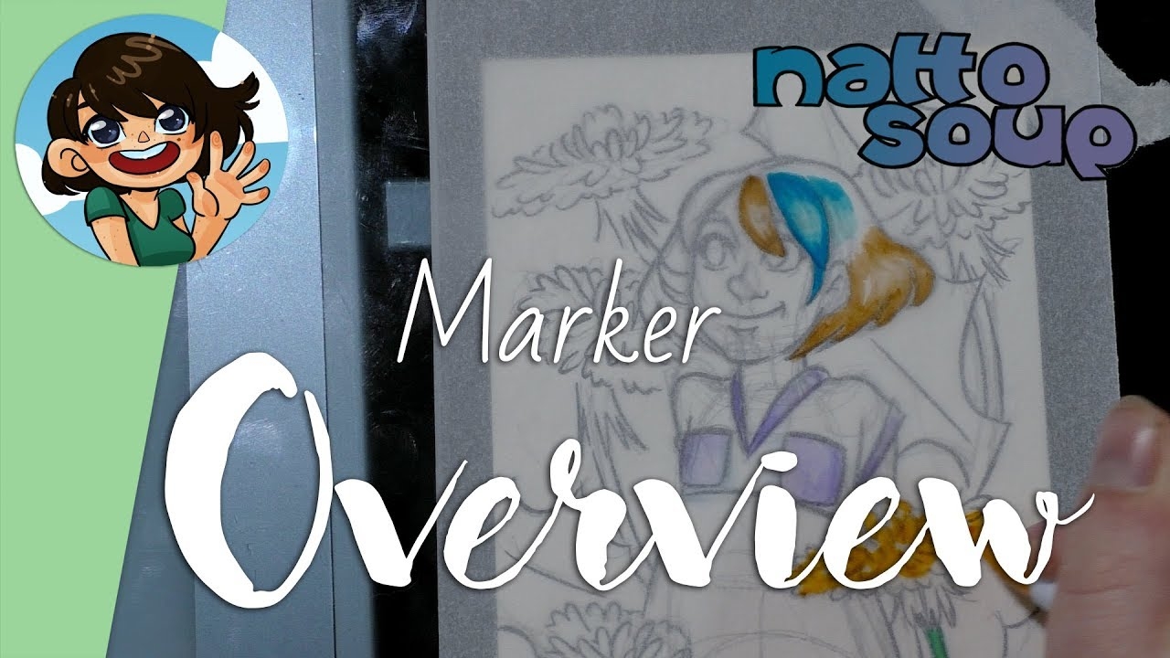 Waterbased Markers On Tracing Paper Overview