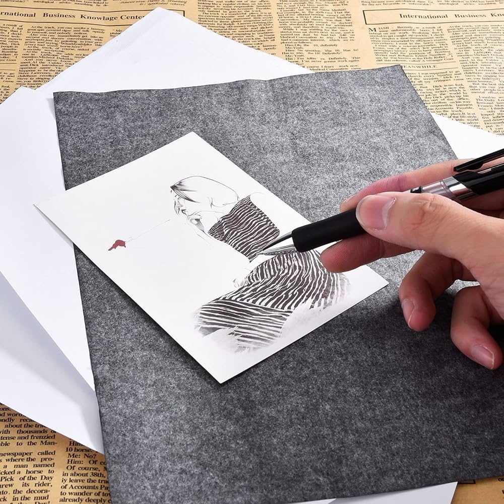 Watercolor Paper Carbon Transfer Paper 100 Sheets Black Carbon 
