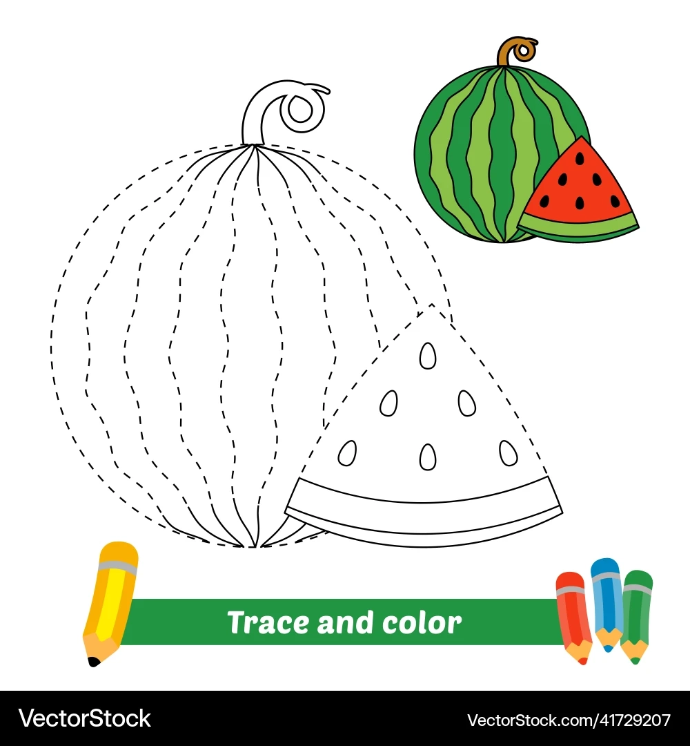 Watermelon Worksheets Vector Images amp Graphics For Commercial Use 