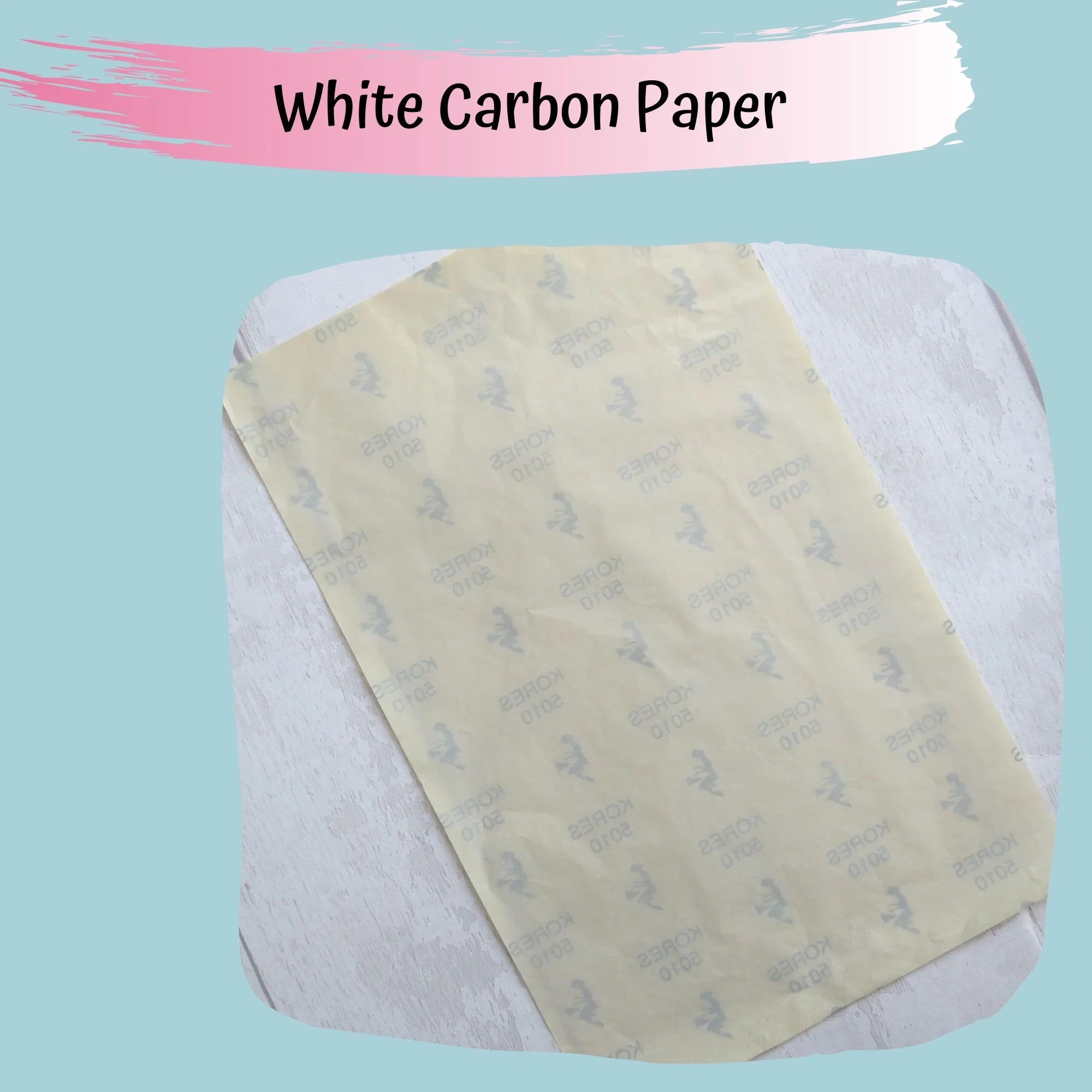 White Carbon Paper For Transferring Patterns On To Dark Fabric 1 