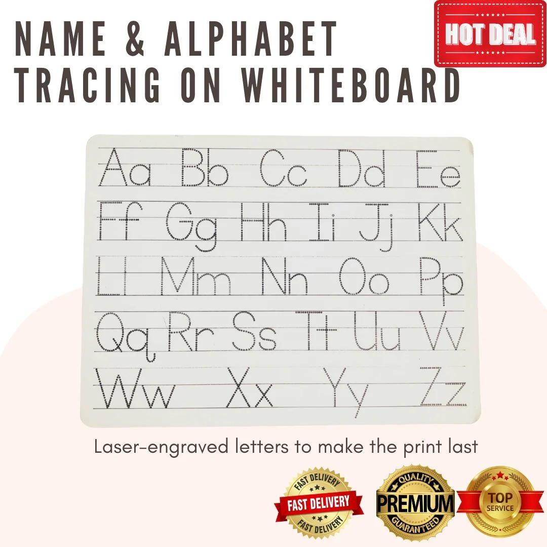 Whiteboard Name And Alphabet Tracing Laser Crafts Ph
