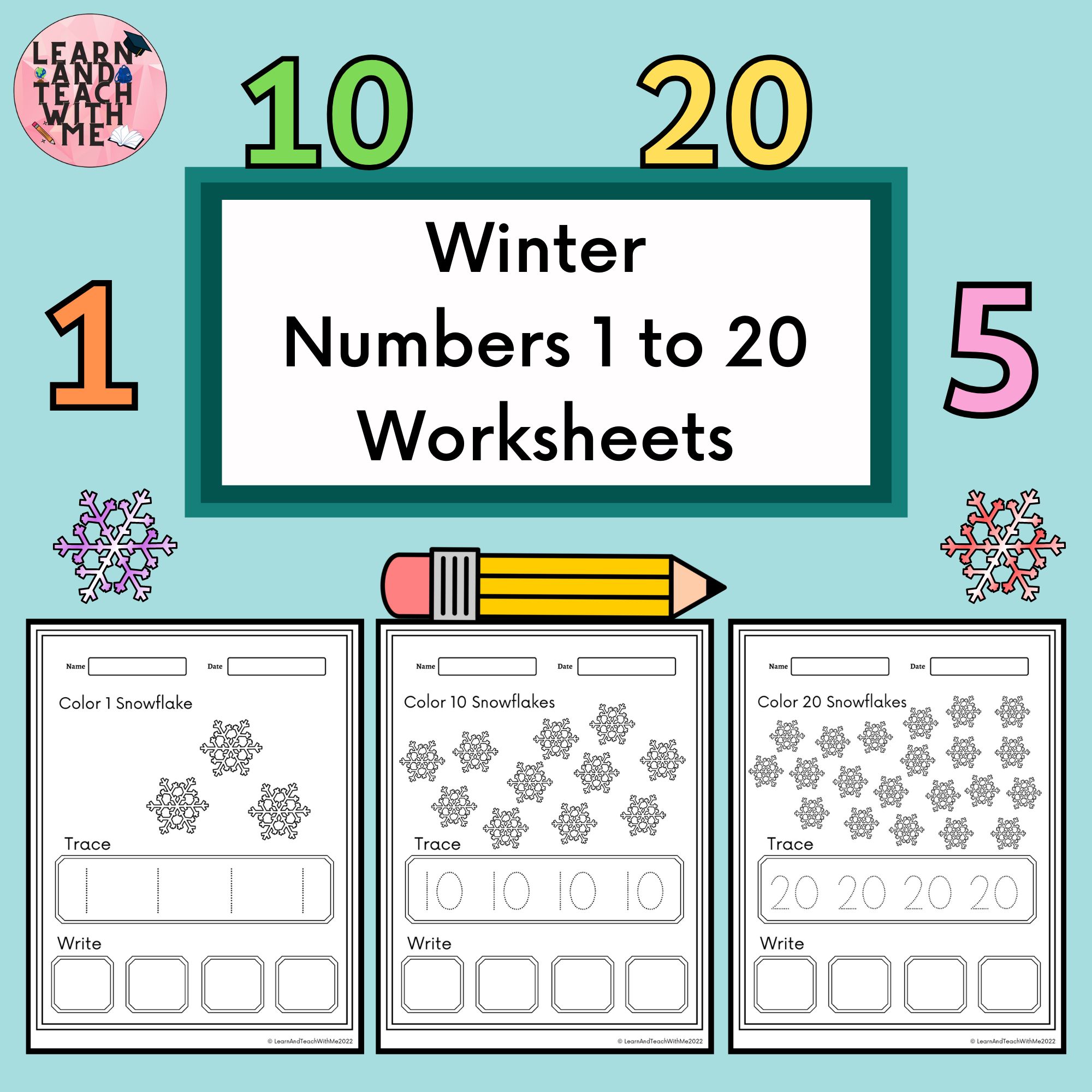 Winter Number Tracing