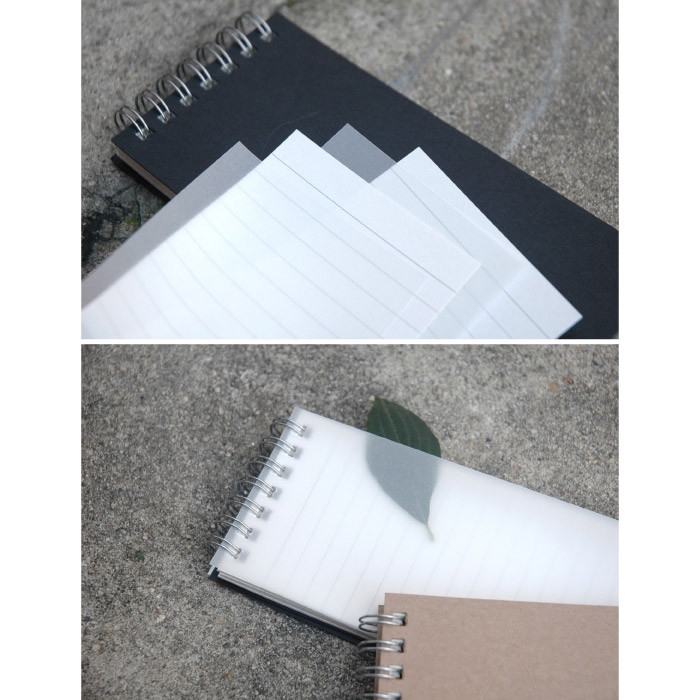 WM Wirebound Small Notebook With Tracing Paper 140 Pages