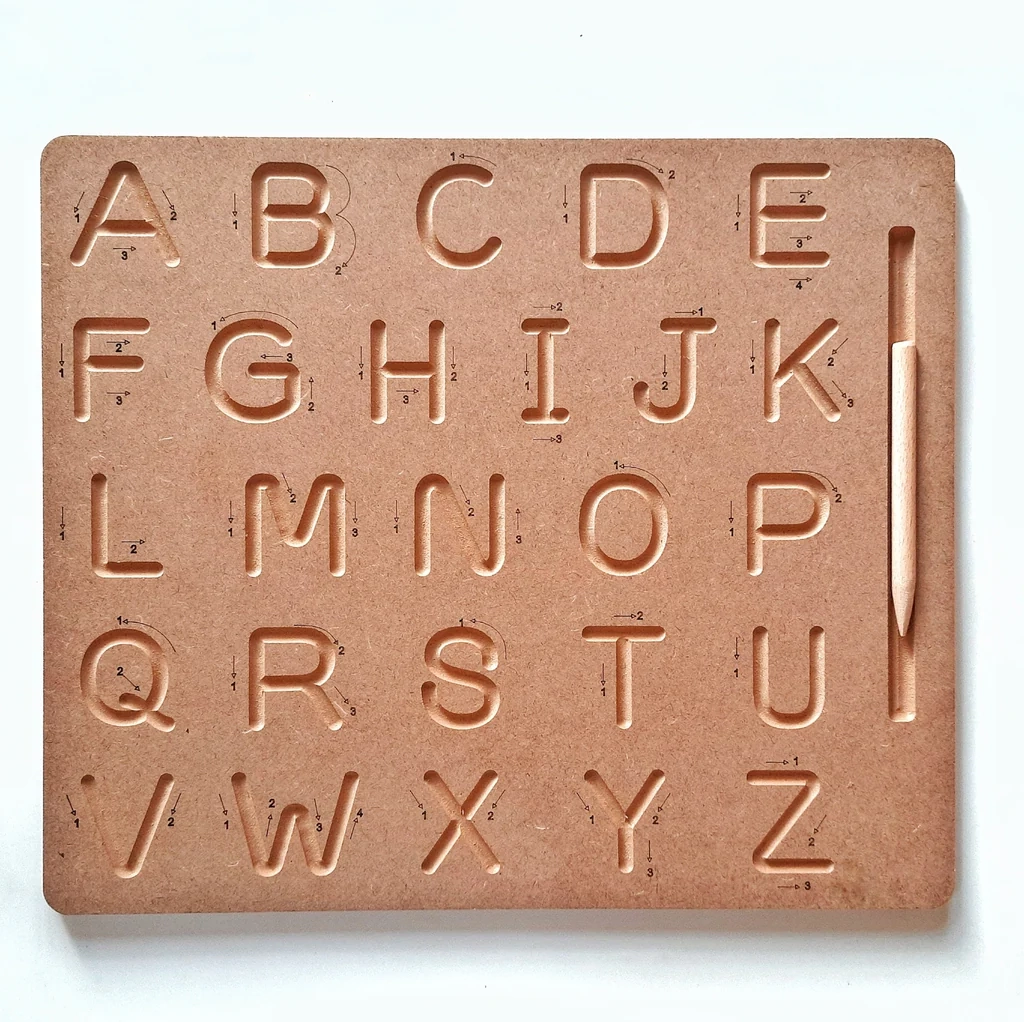 Alphabet Wood Tracing Board