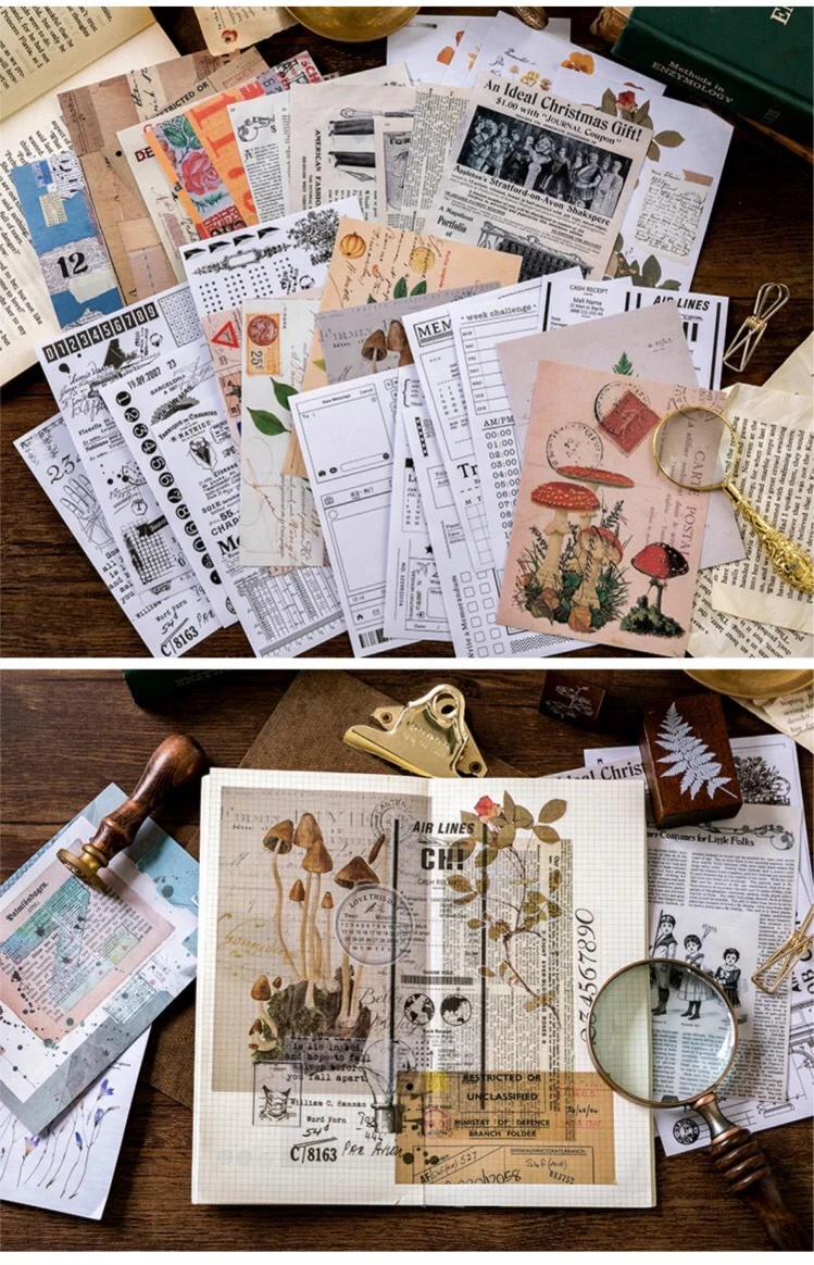 Woodland Background Sticker Tracing Paper Sticker 6 Sheets 