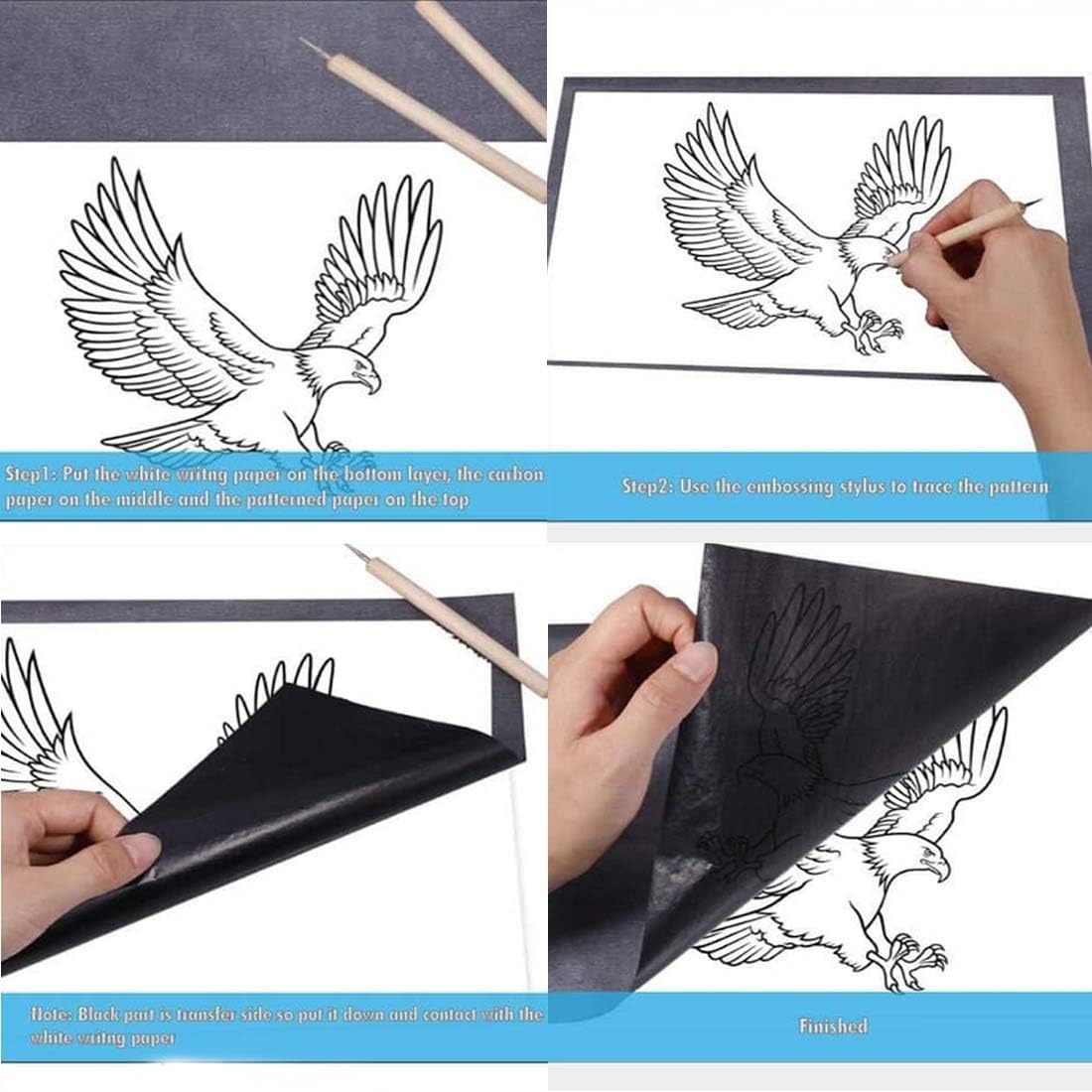 XPEX ART MEDIA PAPER 50 Sheets A4 Charcoal Paper For Tracing Graphite Transfer Paper With Embossing Markers For Paper Wood Canvas And Other XPEX ART MEDIA PAPER 50 Sheets A4 Charcoal Paper For Tracing Graphite Transfer Paper With Embossing Markers For Paper Wood Canvas And Other